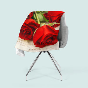 Foto-Kuscheldecke "Rosen"