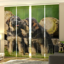 Laden Sie das Bild in den Galerie-Viewer, Foto-Schiebegardine &quot;Schäferhund-Welpen&quot;