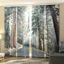 Laden Sie das Bild in den Galerie-Viewer, Foto-Schiebegardine &quot;Winterwald&quot;