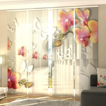 Laden Sie das Bild in den Galerie-Viewer, Foto-Schiebegardine &quot;Orchidee 3 D&quot;