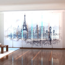 Laden Sie das Bild in den Galerie-Viewer, Foto-Schiebegardine &quot;Paris gemalt&quot;