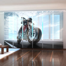 Laden Sie das Bild in den Galerie-Viewer, Foto-Schiebegardine &quot;Motorrad&quot;
