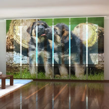 Laden Sie das Bild in den Galerie-Viewer, Foto-Schiebegardine &quot;Schäferhund-Welpen&quot;