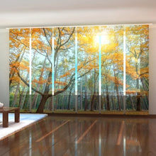 Laden Sie das Bild in den Galerie-Viewer, Foto-Schiebegardine &quot;Herbstwald&quot;