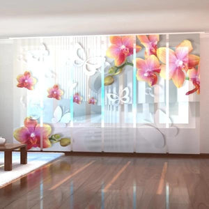 Foto-Schiebegardine "Orchidee 3 D"