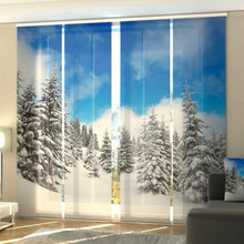 Laden Sie das Bild in den Galerie-Viewer, Foto-Schiebegardine &quot;Winter im Wald&quot;