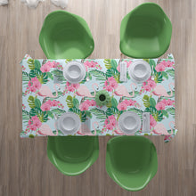 Laden Sie das Bild in den Galerie-Viewer, Foto-Tischdecke &quot;Flamingo Orchidee&quot;