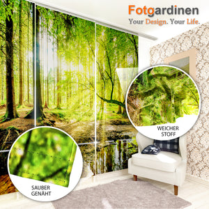 Foto-Schiebegardine "Park im Frühling"