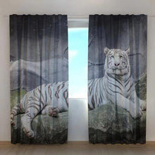 Laden Sie das Bild in den Galerie-Viewer, Fotogardine &quot;weisser Tiger2&quot;