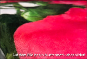 Foto-Kuscheldecke "rote Rose"